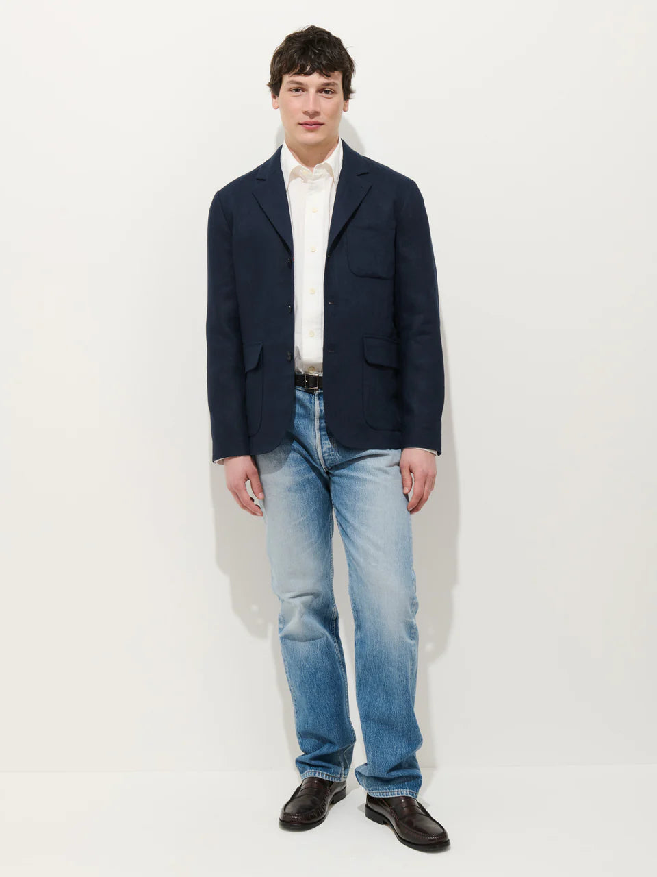 Mercer Linen Jacket - Navy