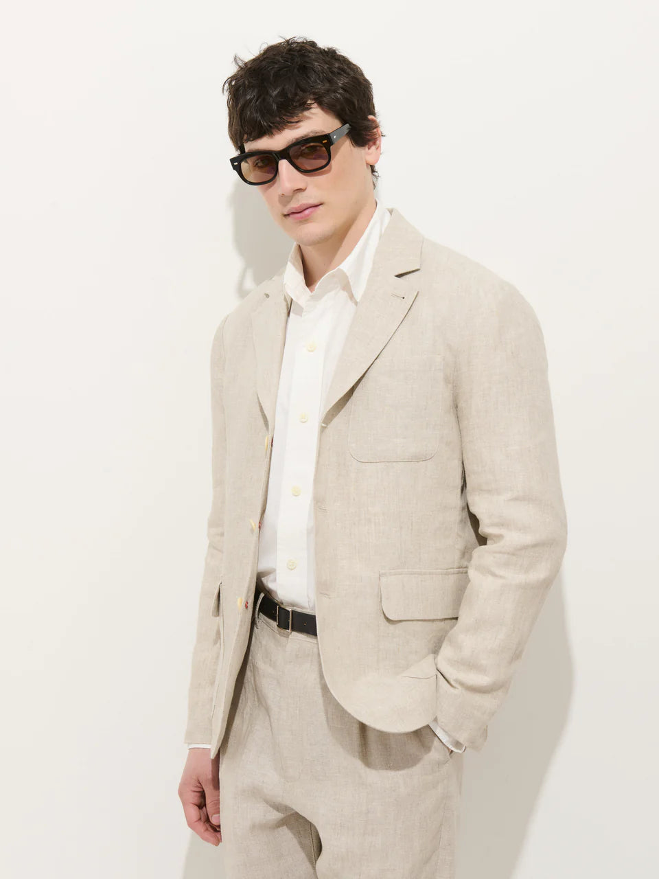 Mercer Linen Jacket - Flax