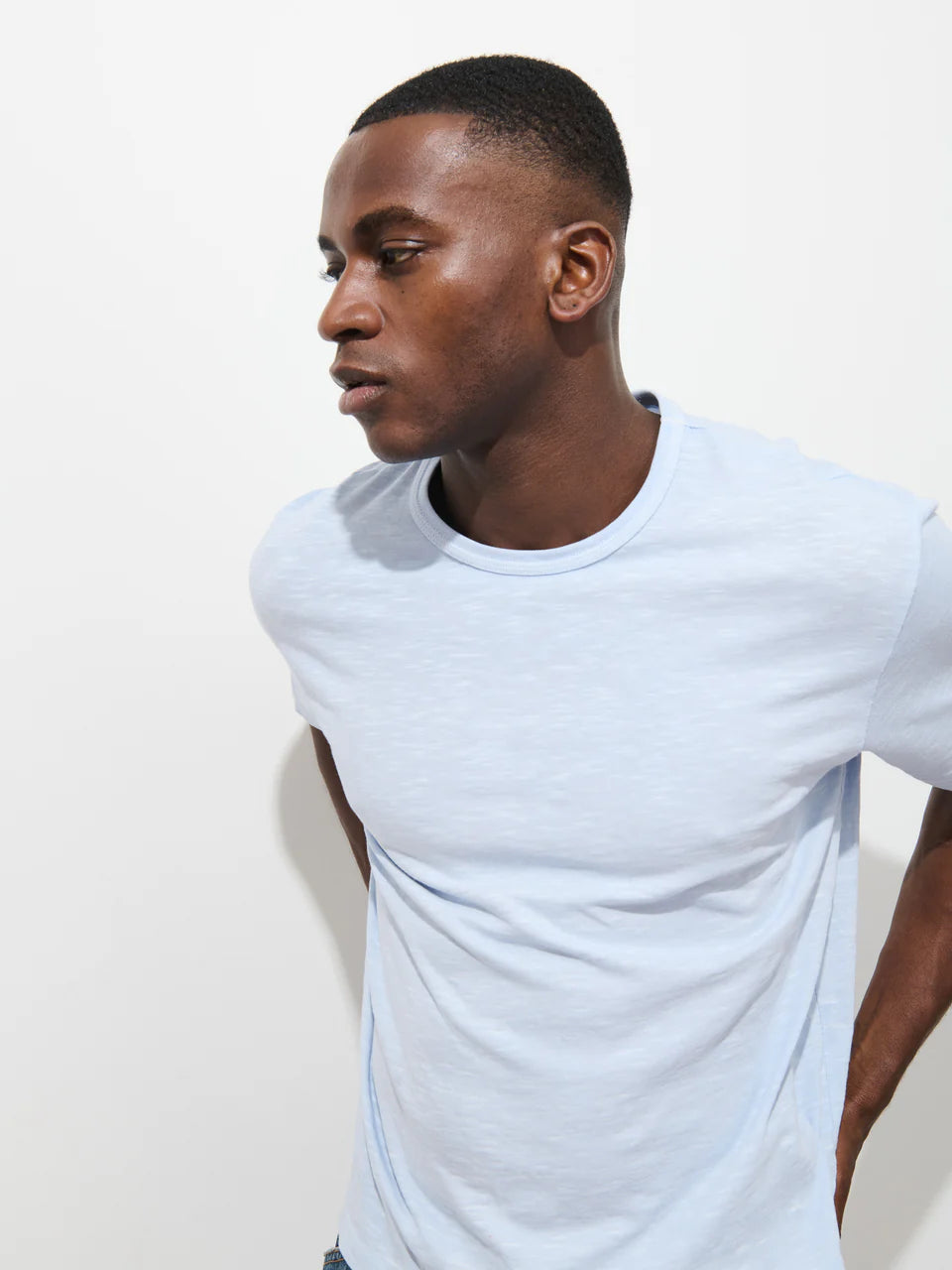Slub Cotton T-Shirt - Calm Blue
