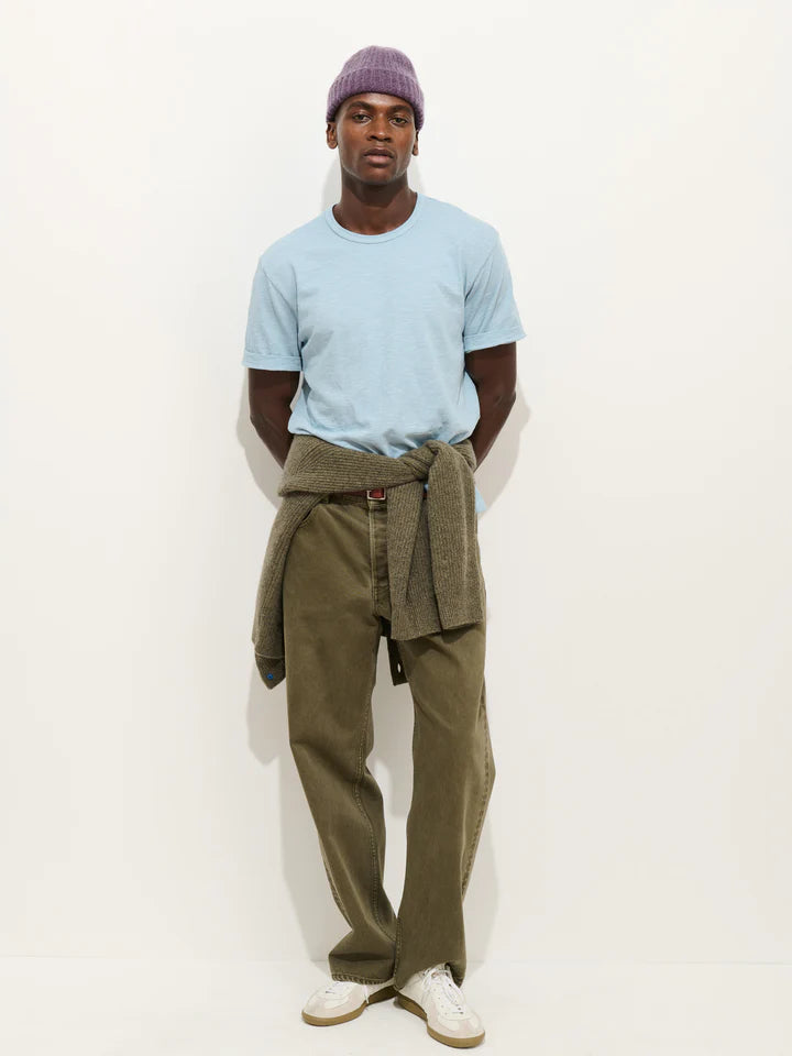 Slub Cotton T-Shirt - Camden Sky