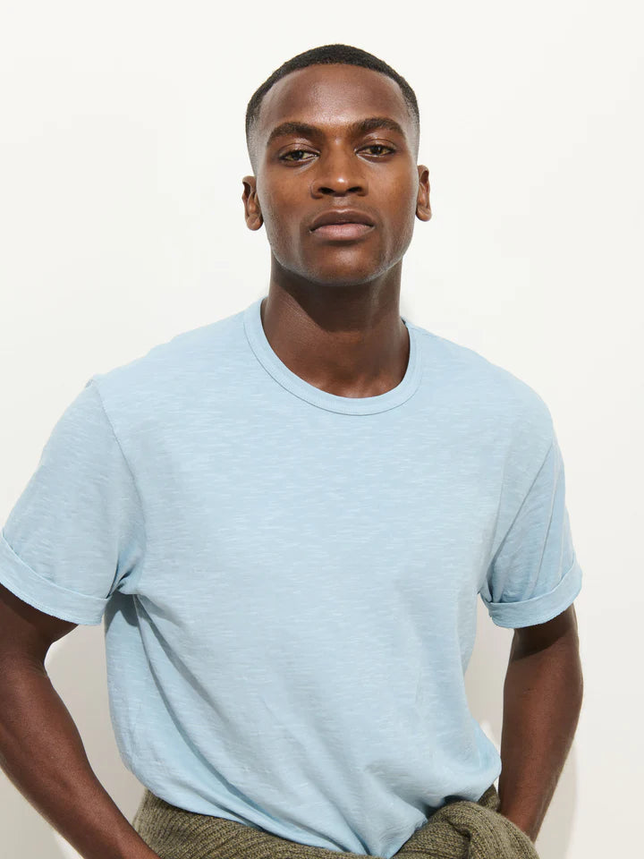 Slub Cotton T-Shirt - Camden Sky