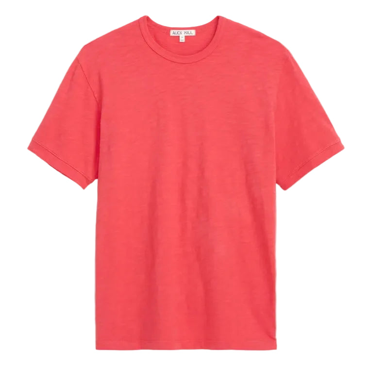 Slub Cotton T-Shirt - Fire Red