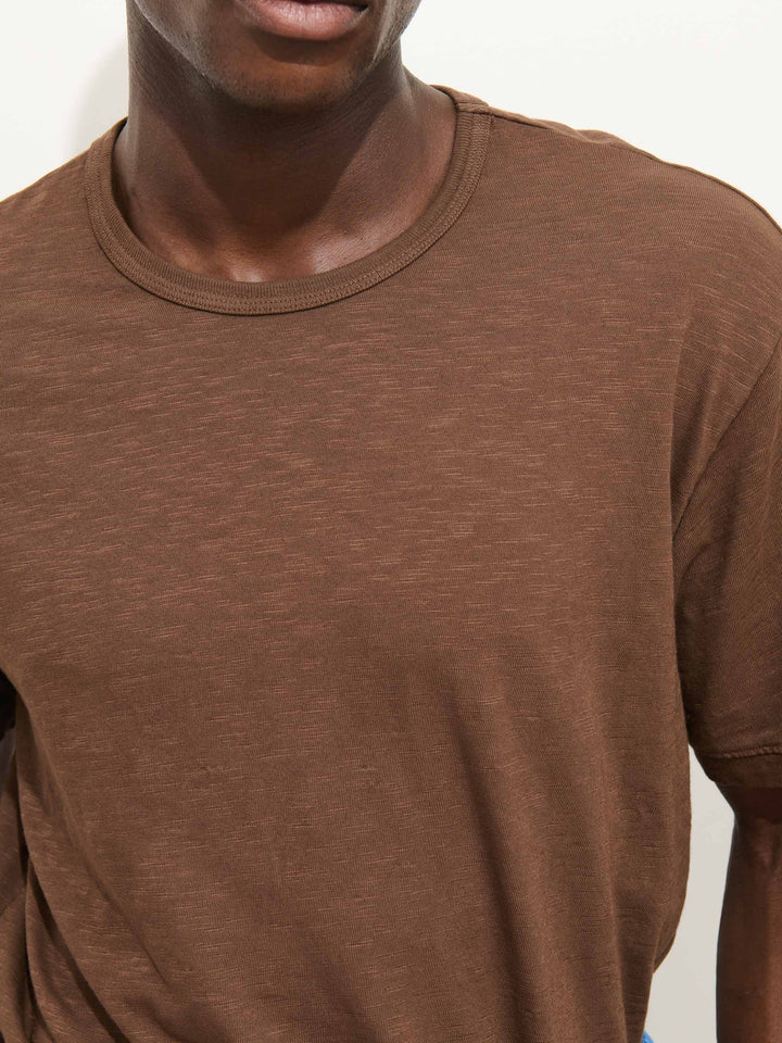 Slub Cotton T-Shirt - Shaved Chocolate
