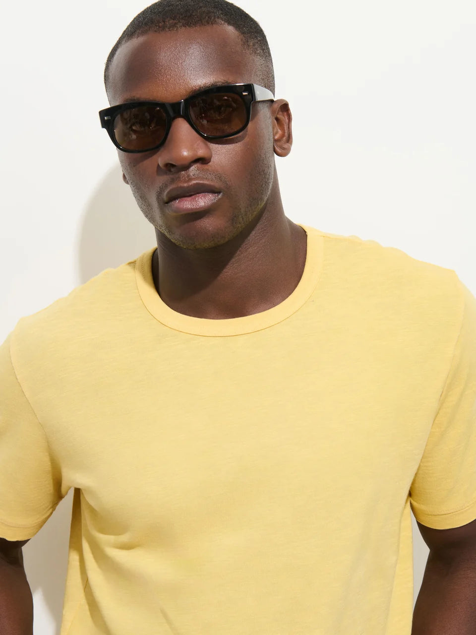 Slub Cotton T-Shirt - Corn