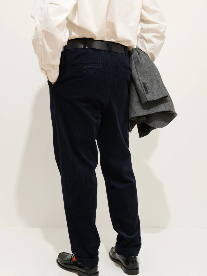 Standard Pleated Cord - Dark Navy