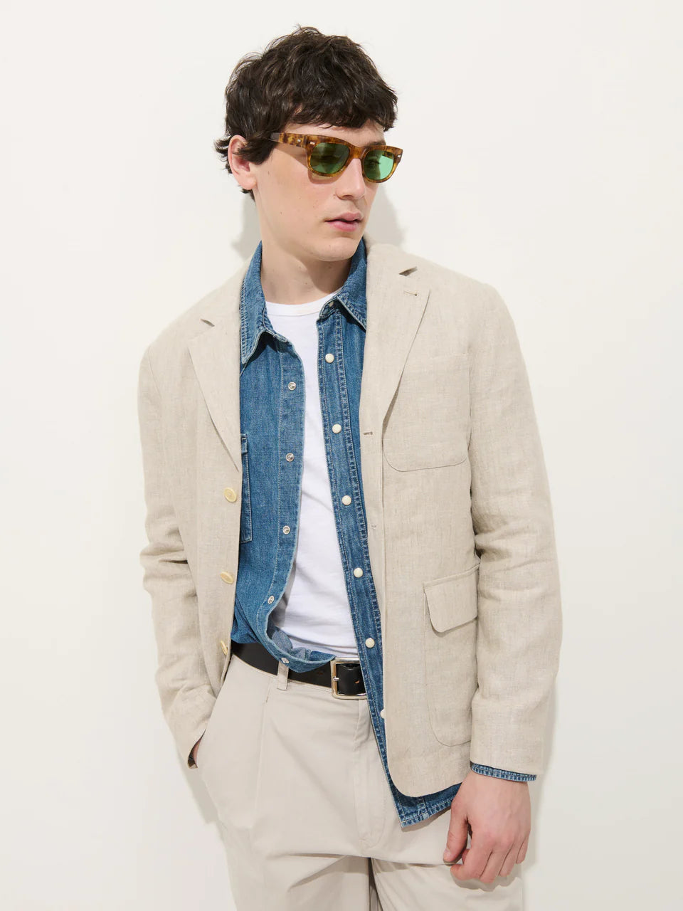 Mercer Linen Jacket - Flax