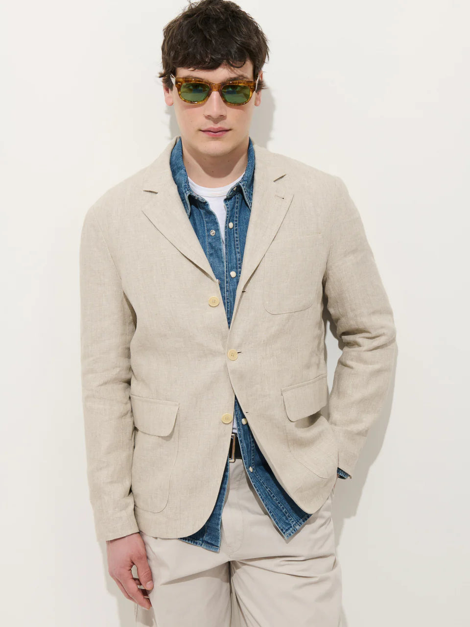 Mercer Linen Jacket - Flax