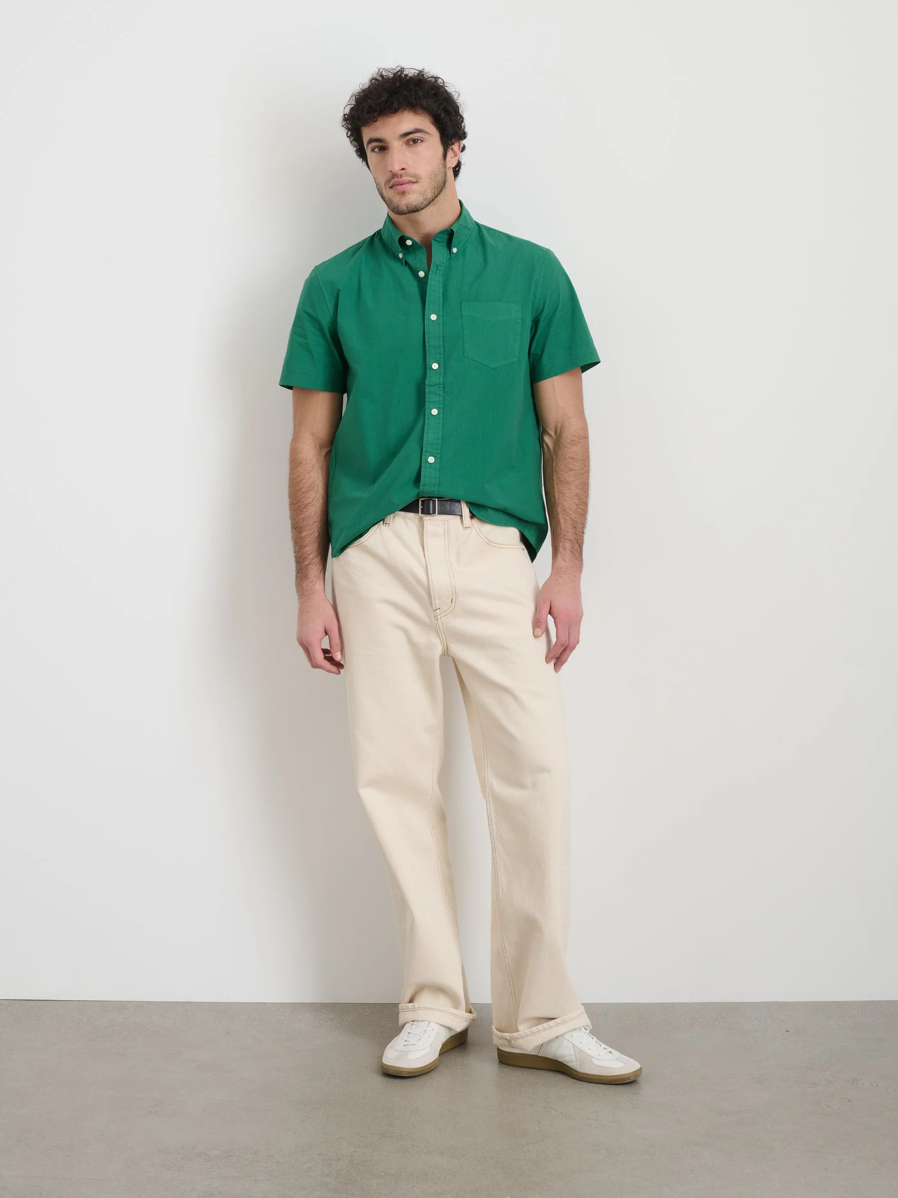 Mill Shirt - Bright Emerald