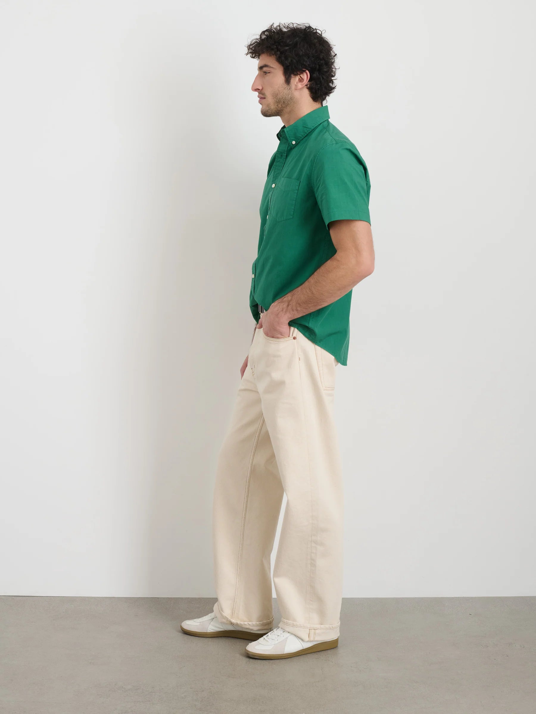 Mill Shirt - Bright Emerald