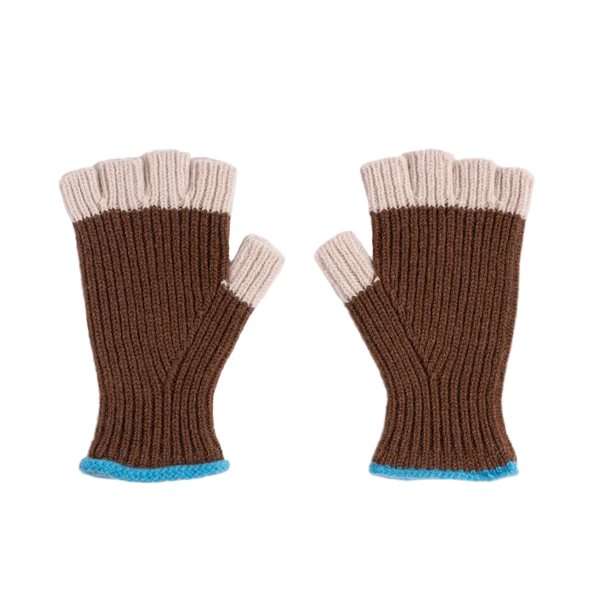 No Fingers in there Ribbed Gloves - Wood