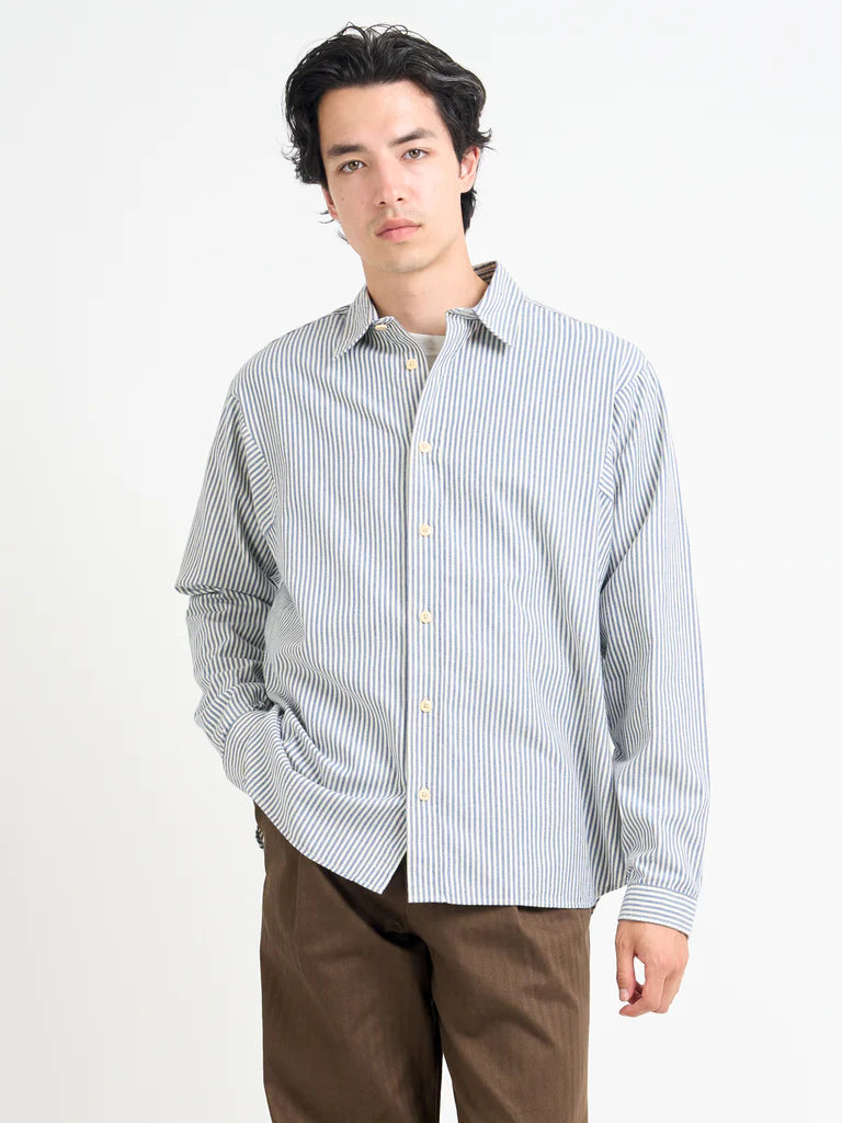 Garrison Loose Fit Shirt - Blue Brimham