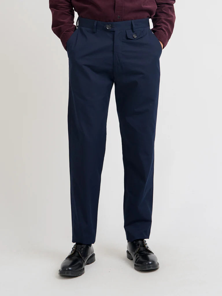 Fishtail Trousers - Navy Ashdown