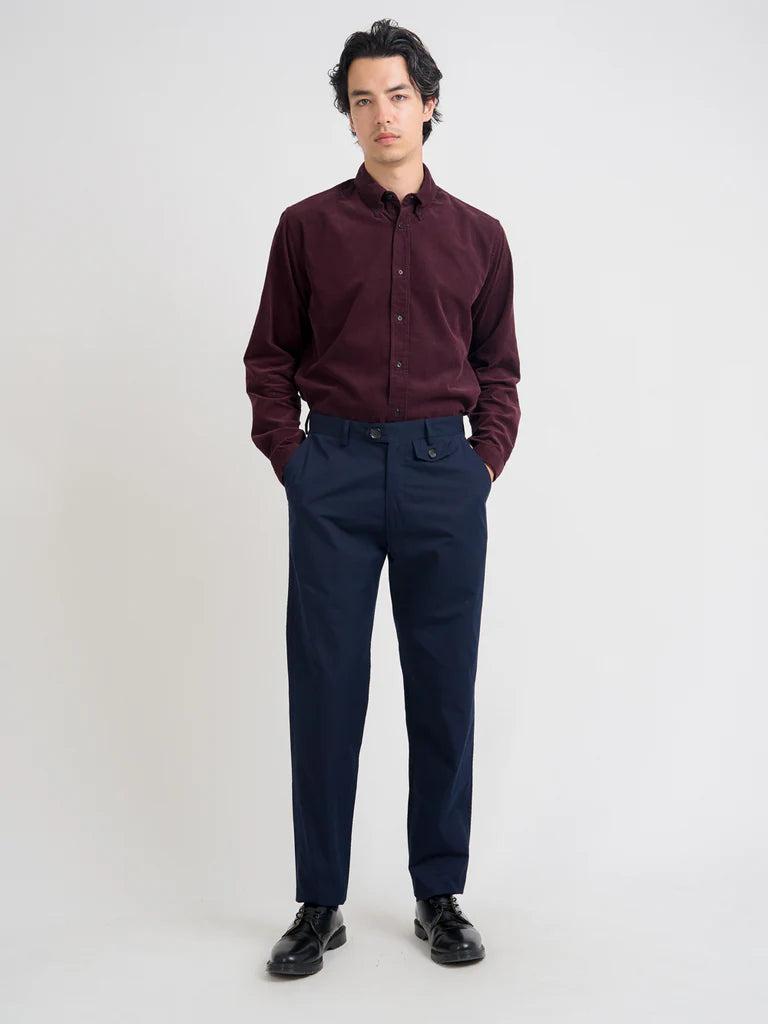 Fishtail Trousers - Navy Ashdown