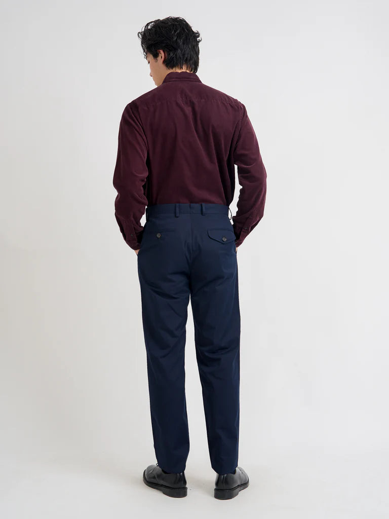 Fishtail Trousers - Navy Ashdown