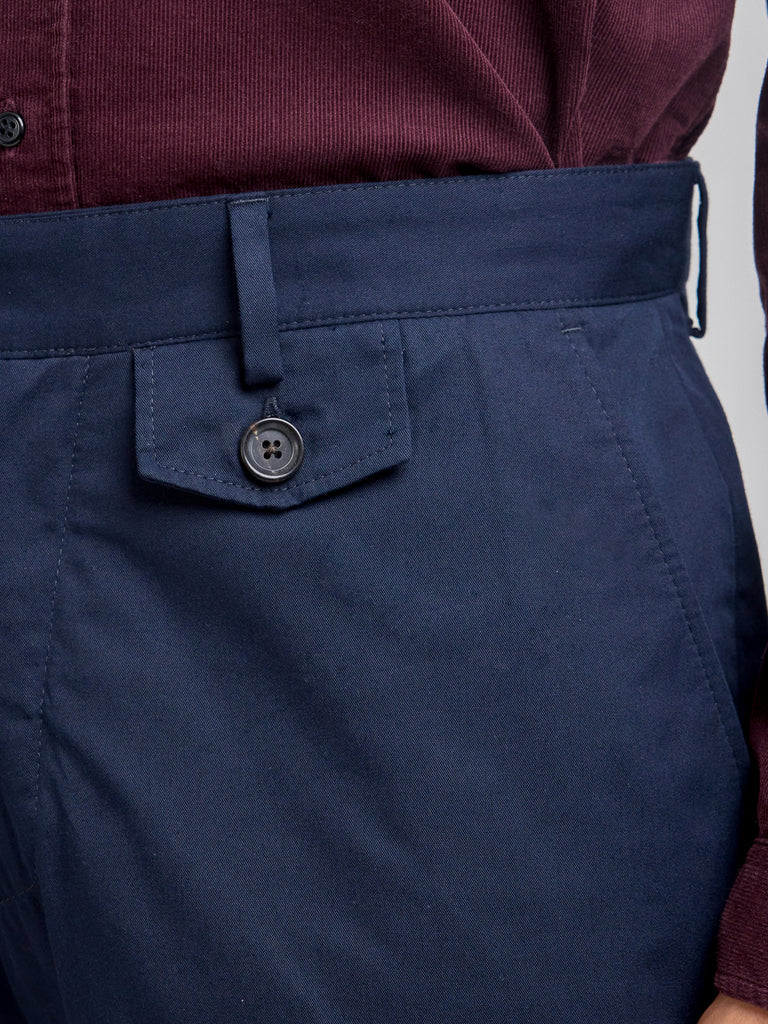 Fishtail Trousers - Navy Ashdown