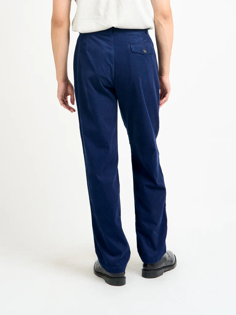 Belted Trousers - Indigo Newson Cord