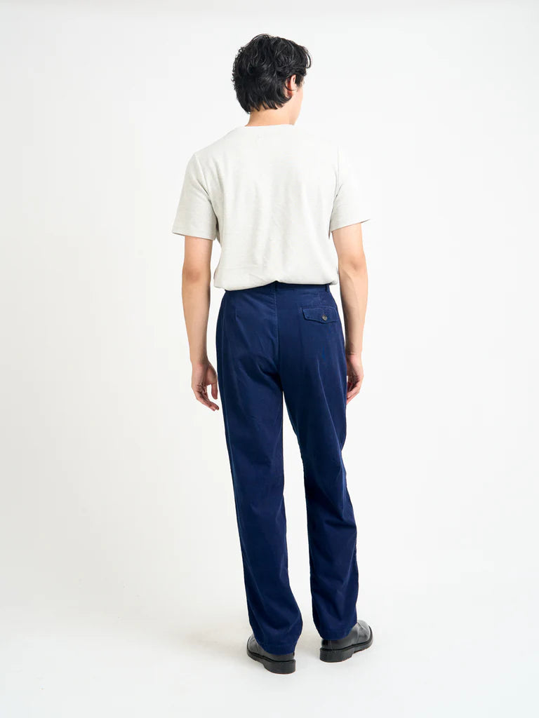 Belted Trousers - Indigo Newson Cord