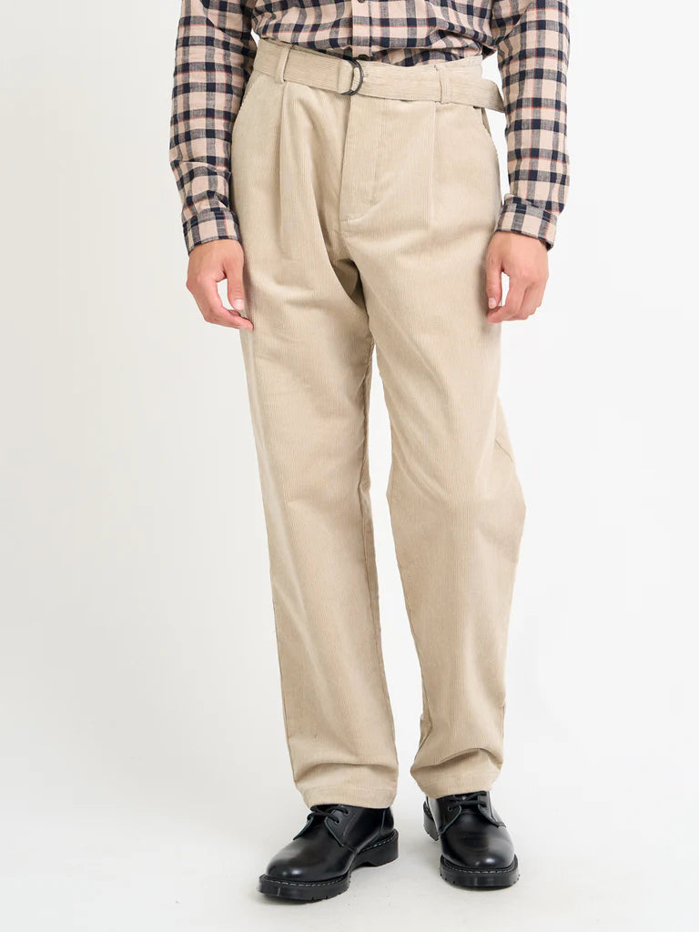 Belted Trousers - Beige Sibley Cord