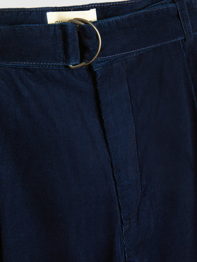Belted Trousers - Indigo Newson Cord