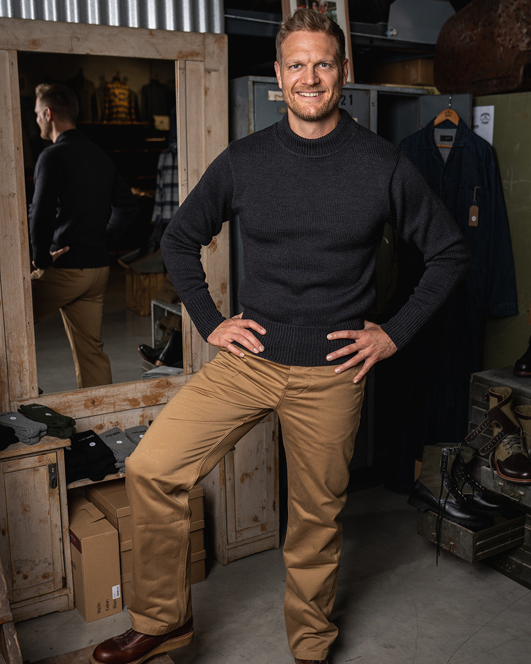 1941 USN Seaman Sweater - Anthracite