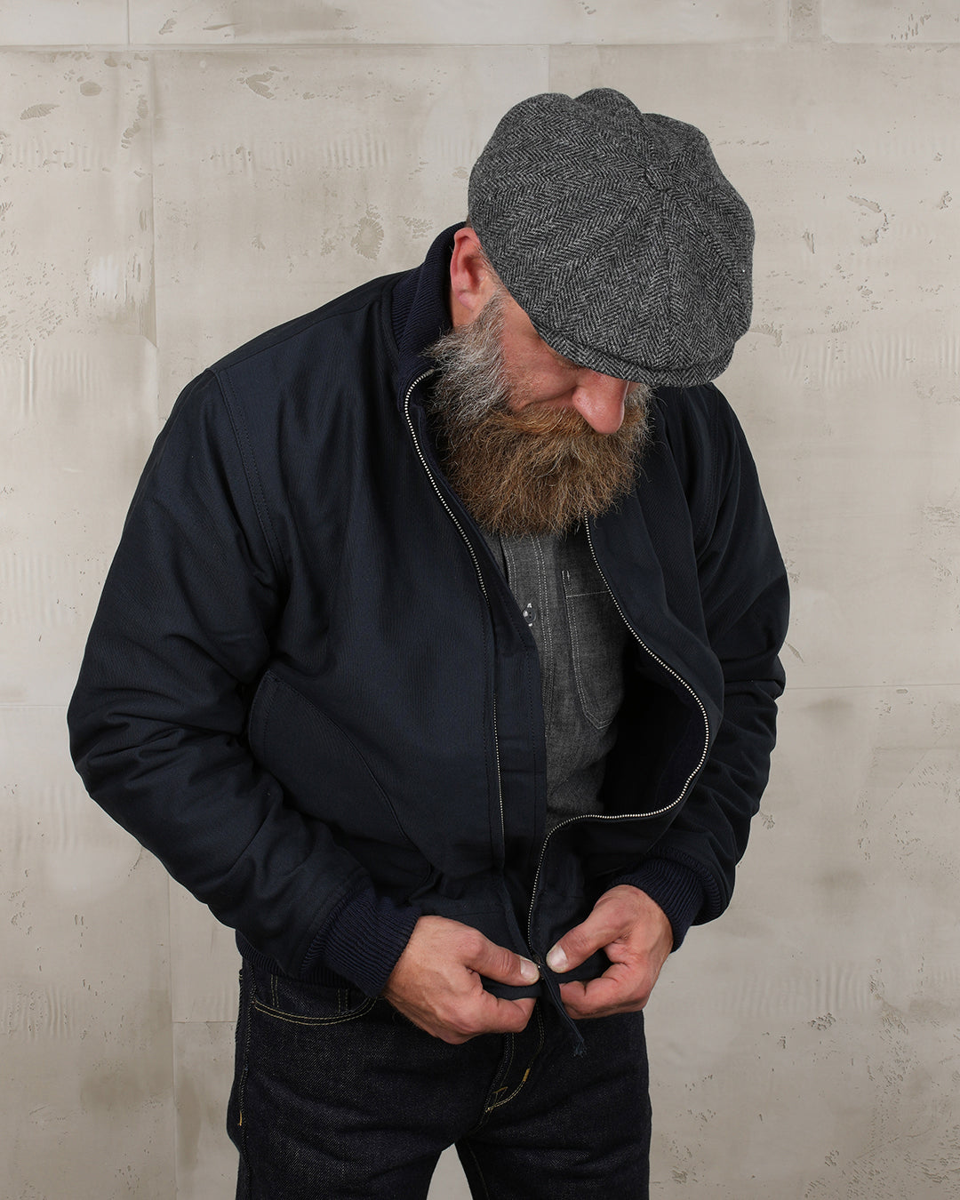 1942 Deck Zip Jacket - Dark Blue