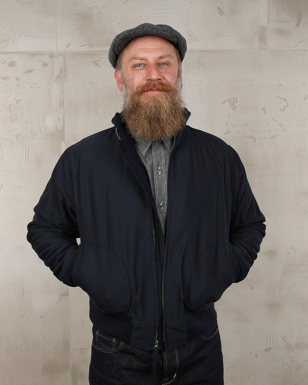 1942 Deck Zip Jacket - Dark Blue