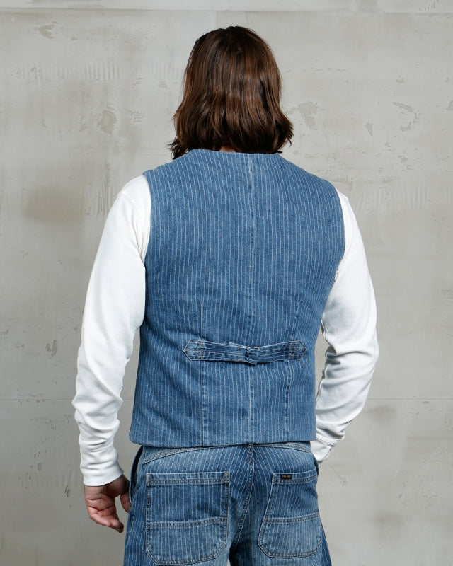 1948 Crafter Vest - Blue Wabash Rinsed