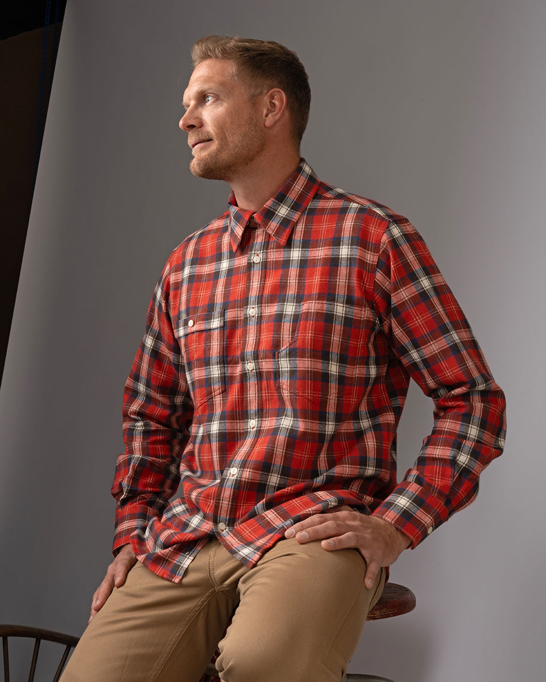 1937 Roamer Shirt - Red Flannel