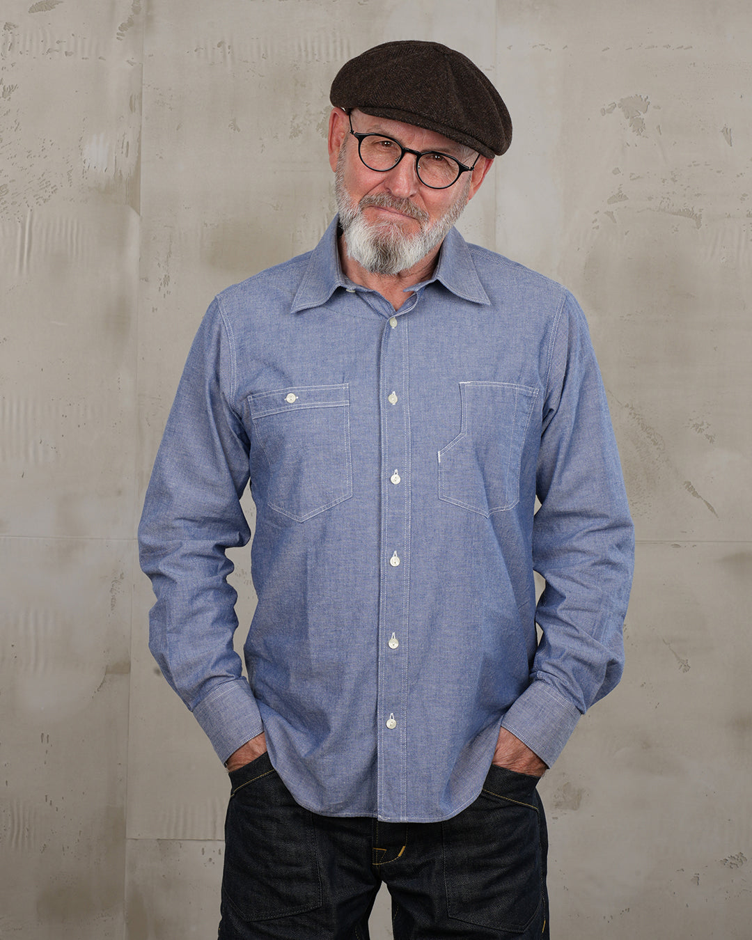 1937 Roamer Shirt Blue - Chambray