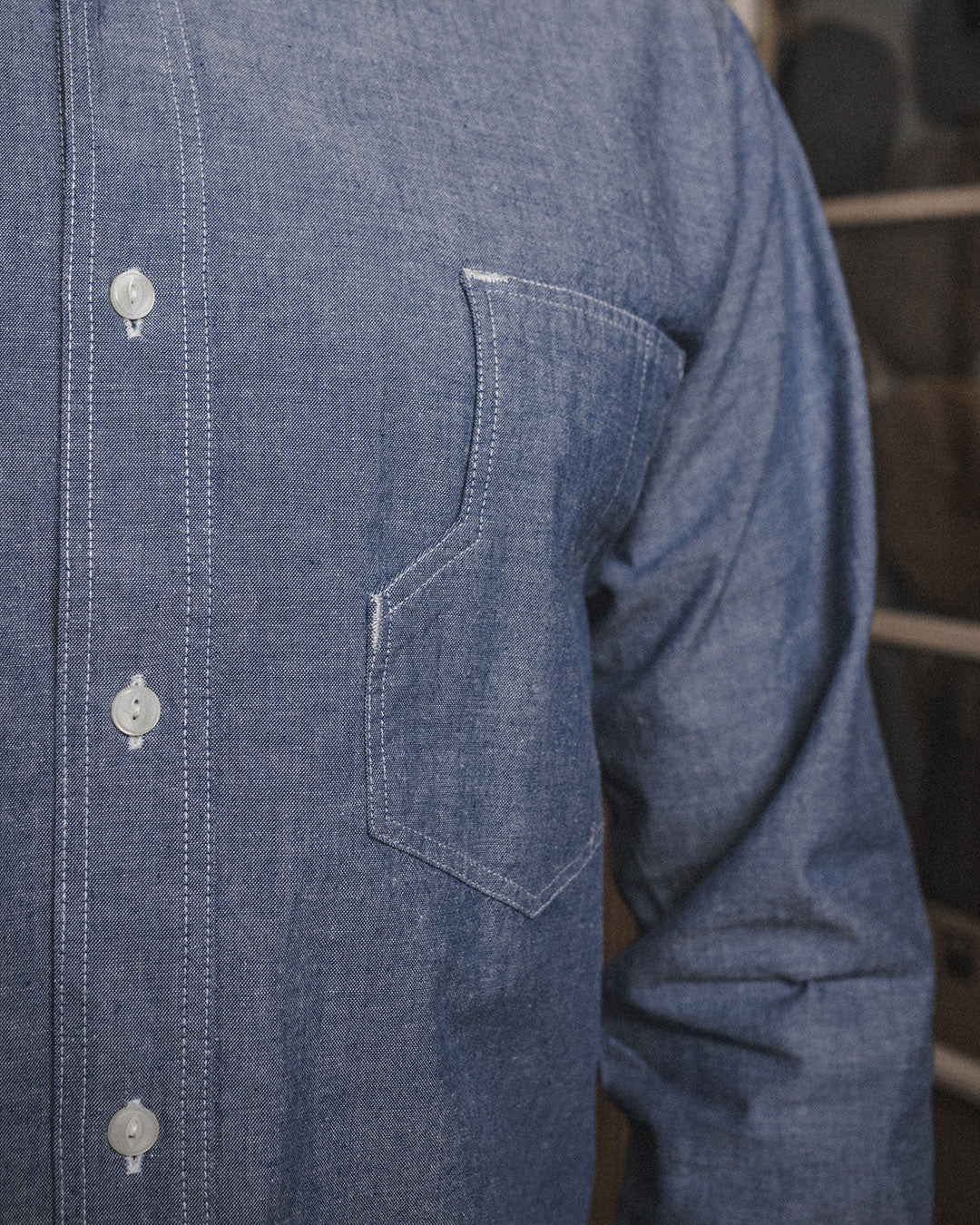 1937 Roamer Shirt Blue - Chambray