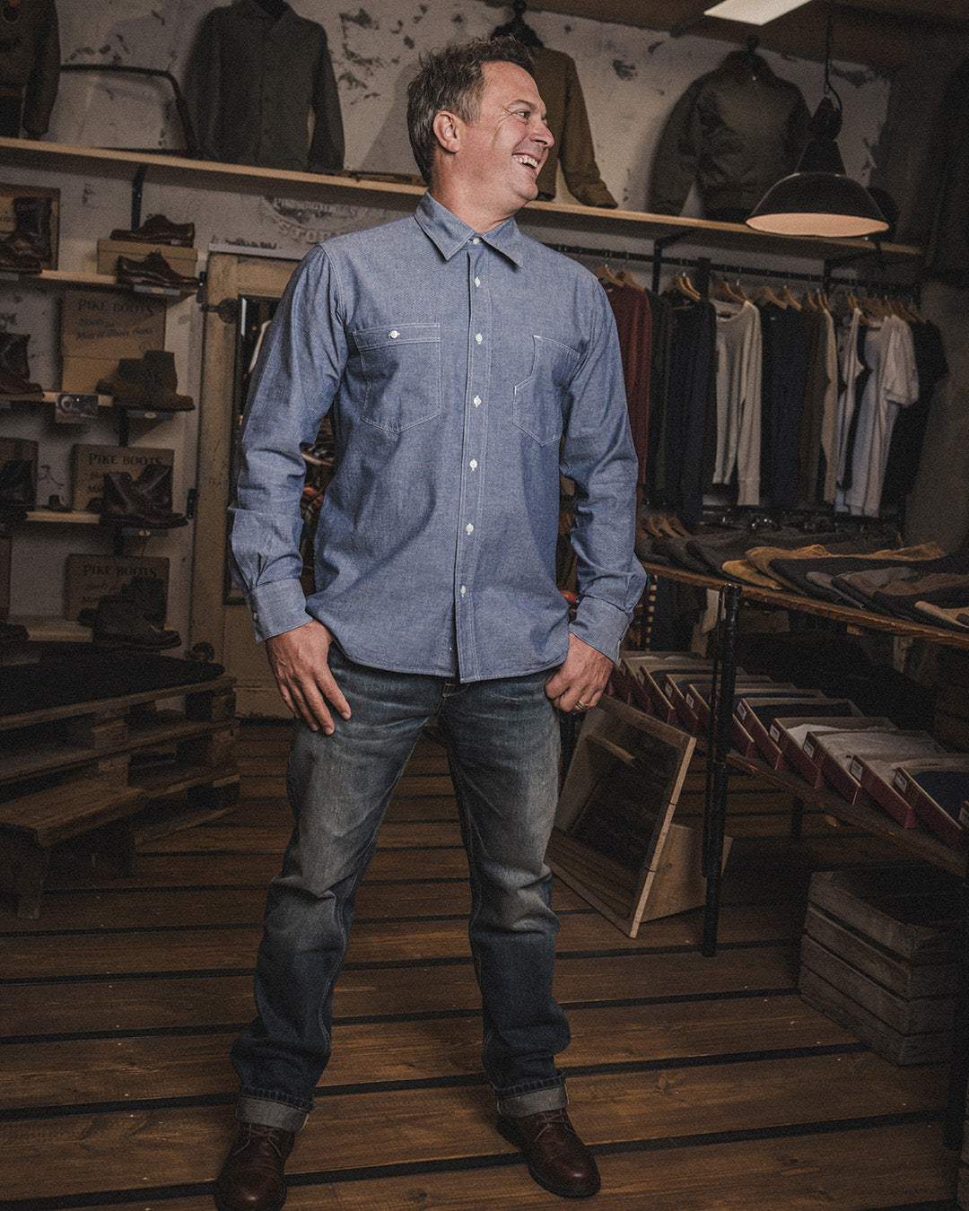 1937 Roamer Shirt Blue - Chambray