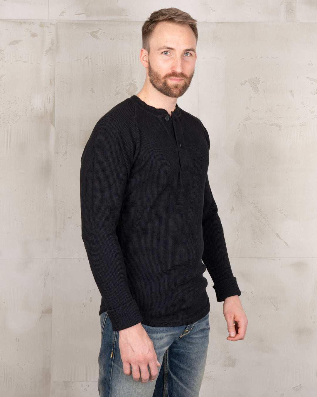 1936 Waffle Shirt - Black