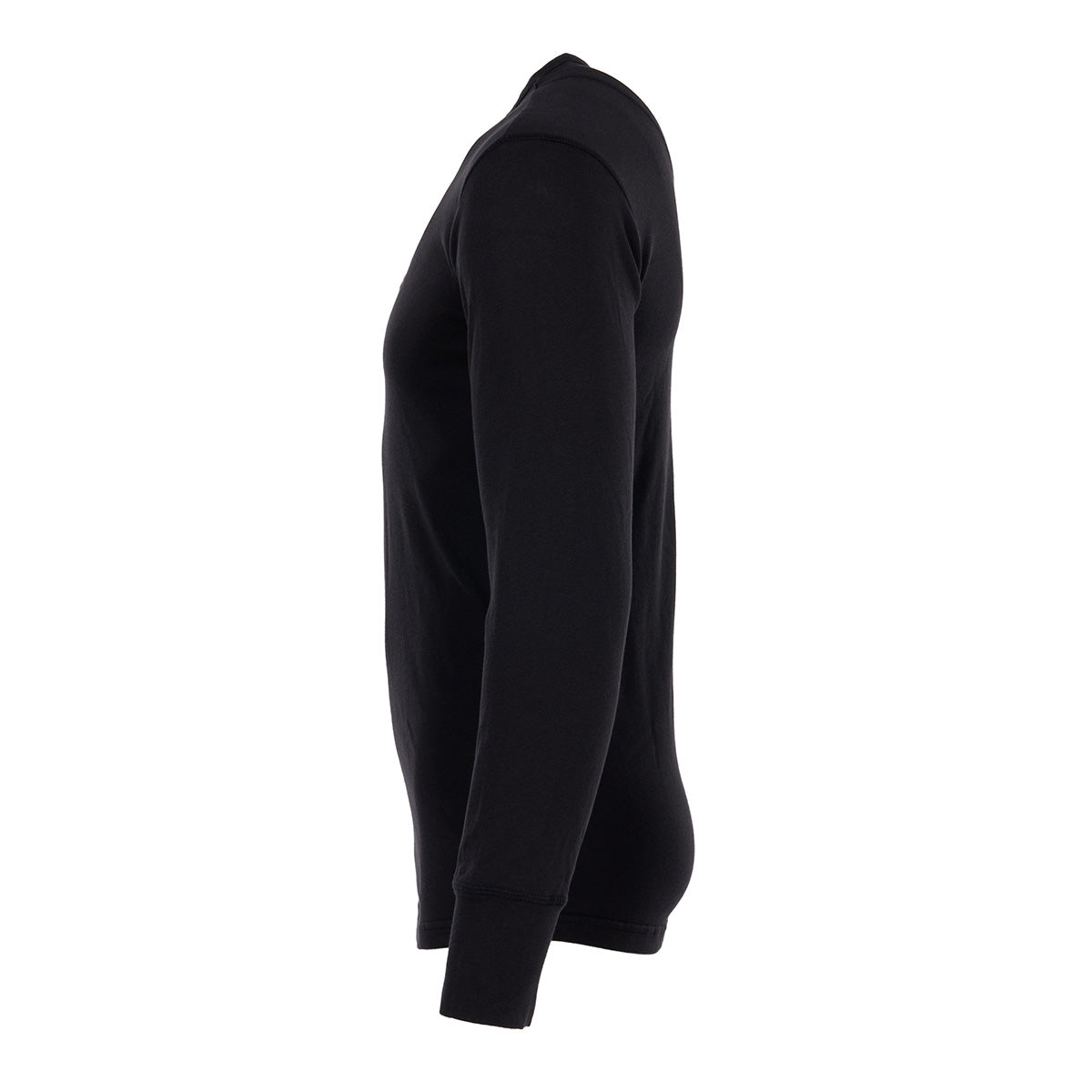 1927 Long Sleeve Henley - Faded Black