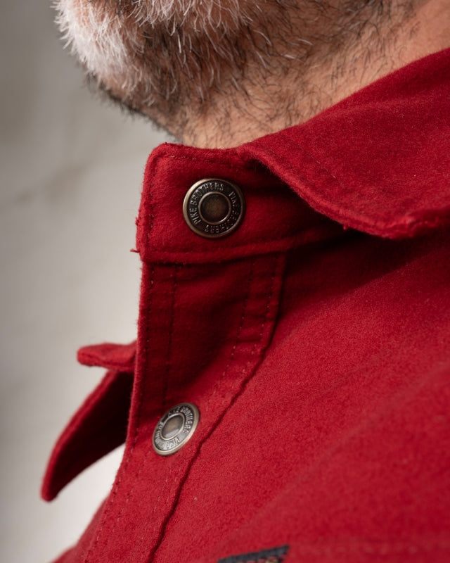 1943 CPO Shirt - Moleskin Dark Red