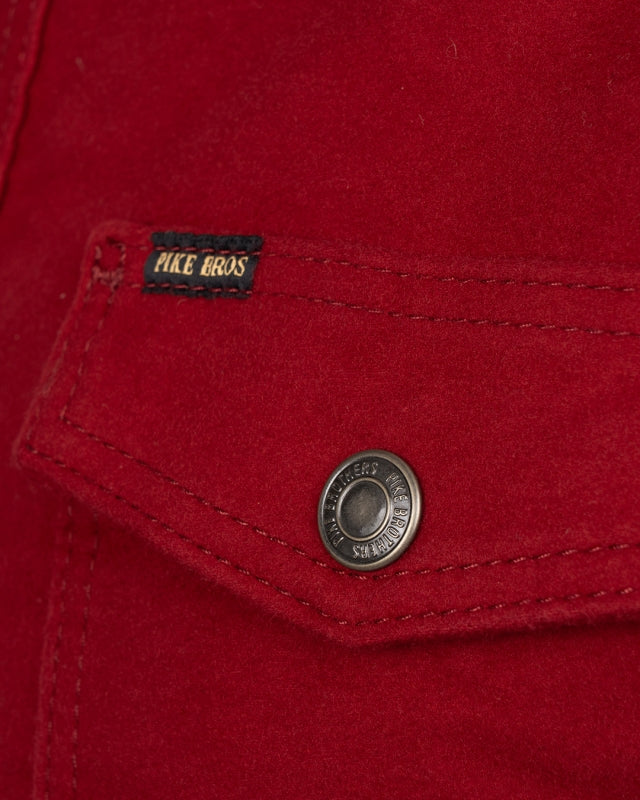 1943 CPO Shirt - Moleskin Dark Red
