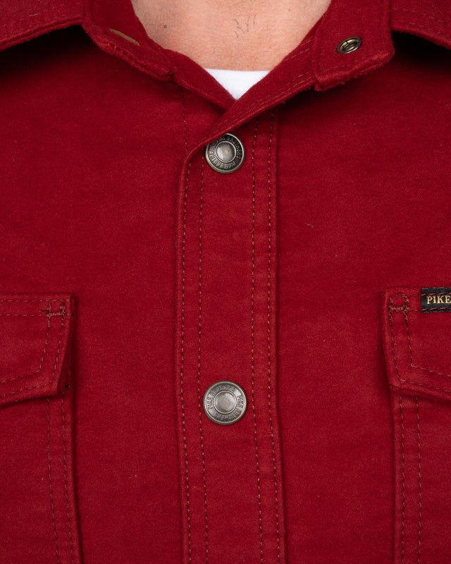 1943 CPO Shirt - Moleskin Dark Red