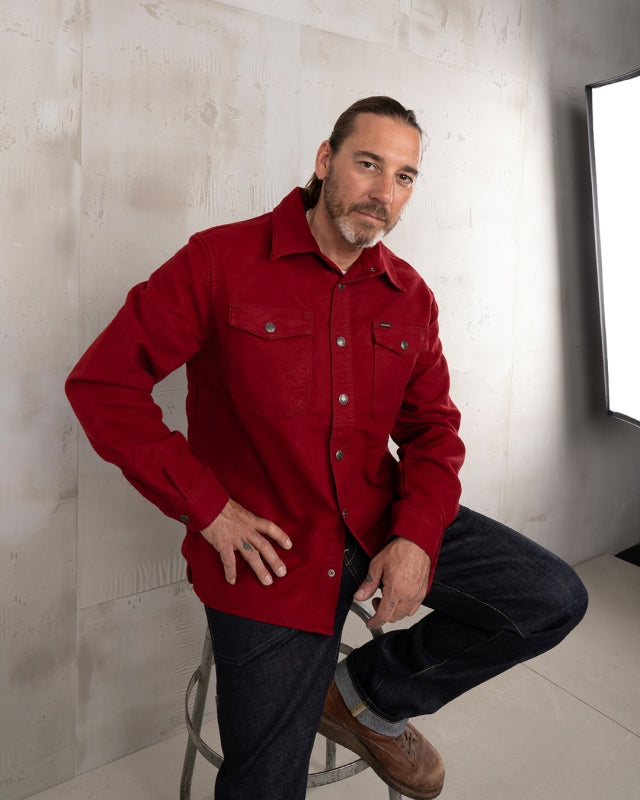1943 CPO Shirt - Moleskin Dark Red