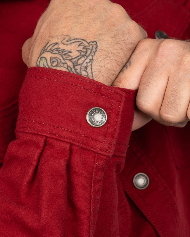 1943 CPO Shirt - Moleskin Dark Red