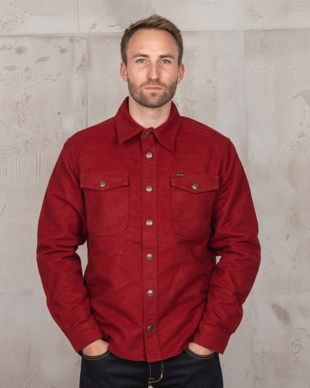 1943 CPO Shirt - Moleskin Dark Red