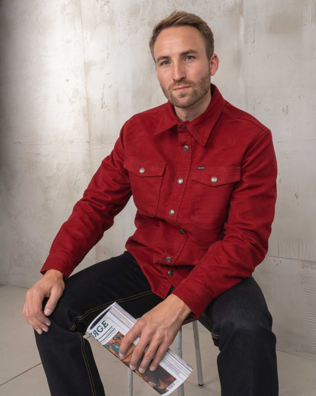 1943 CPO Shirt - Moleskin Dark Red