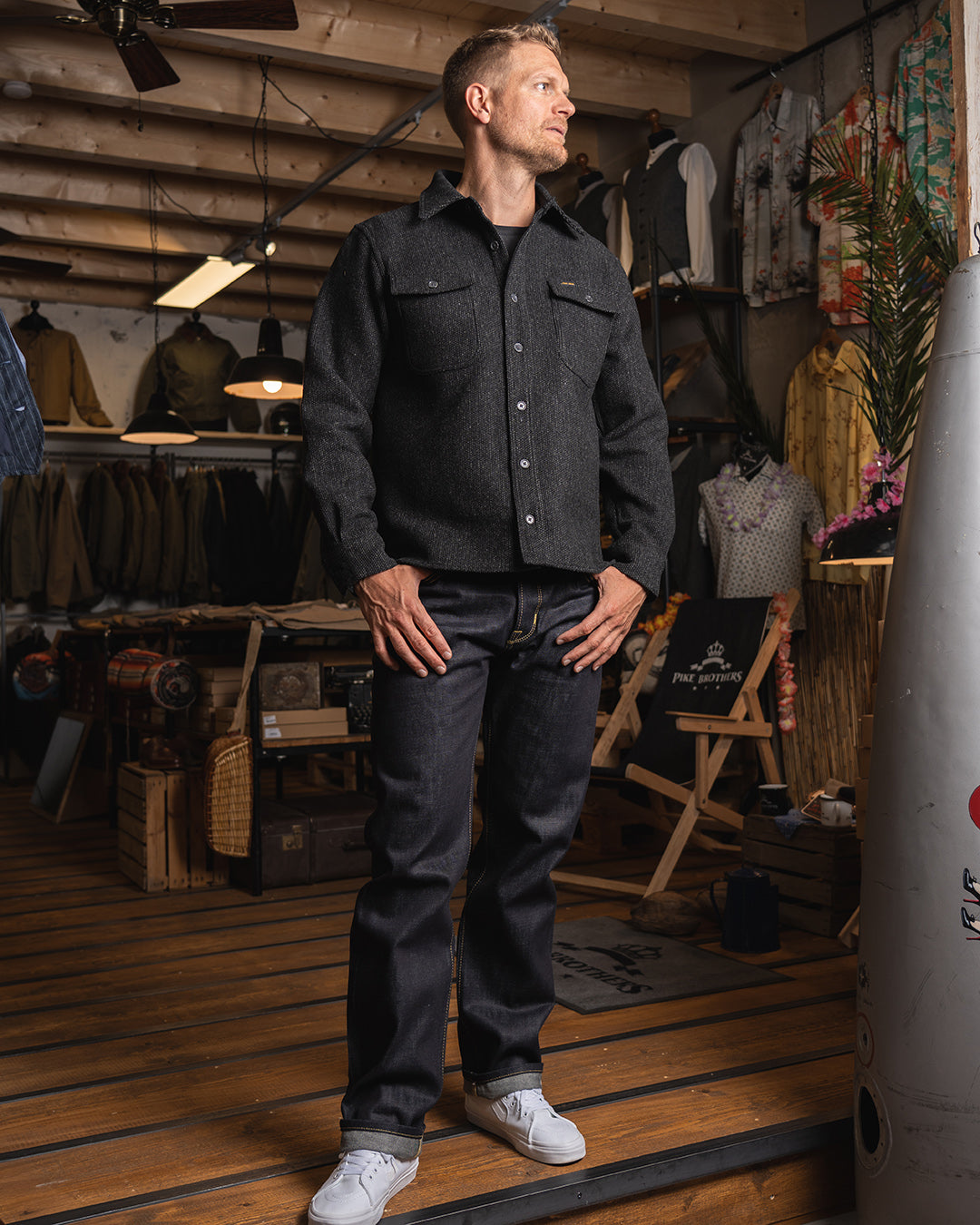 1943 Wool CPO Shirt - Atlanta Grey