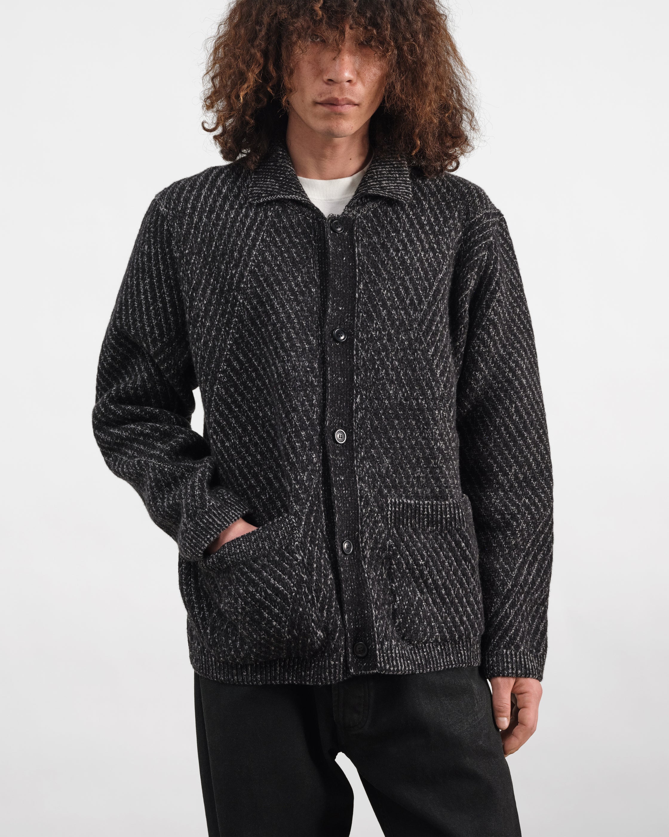 Baker Cardigan - Charcoal