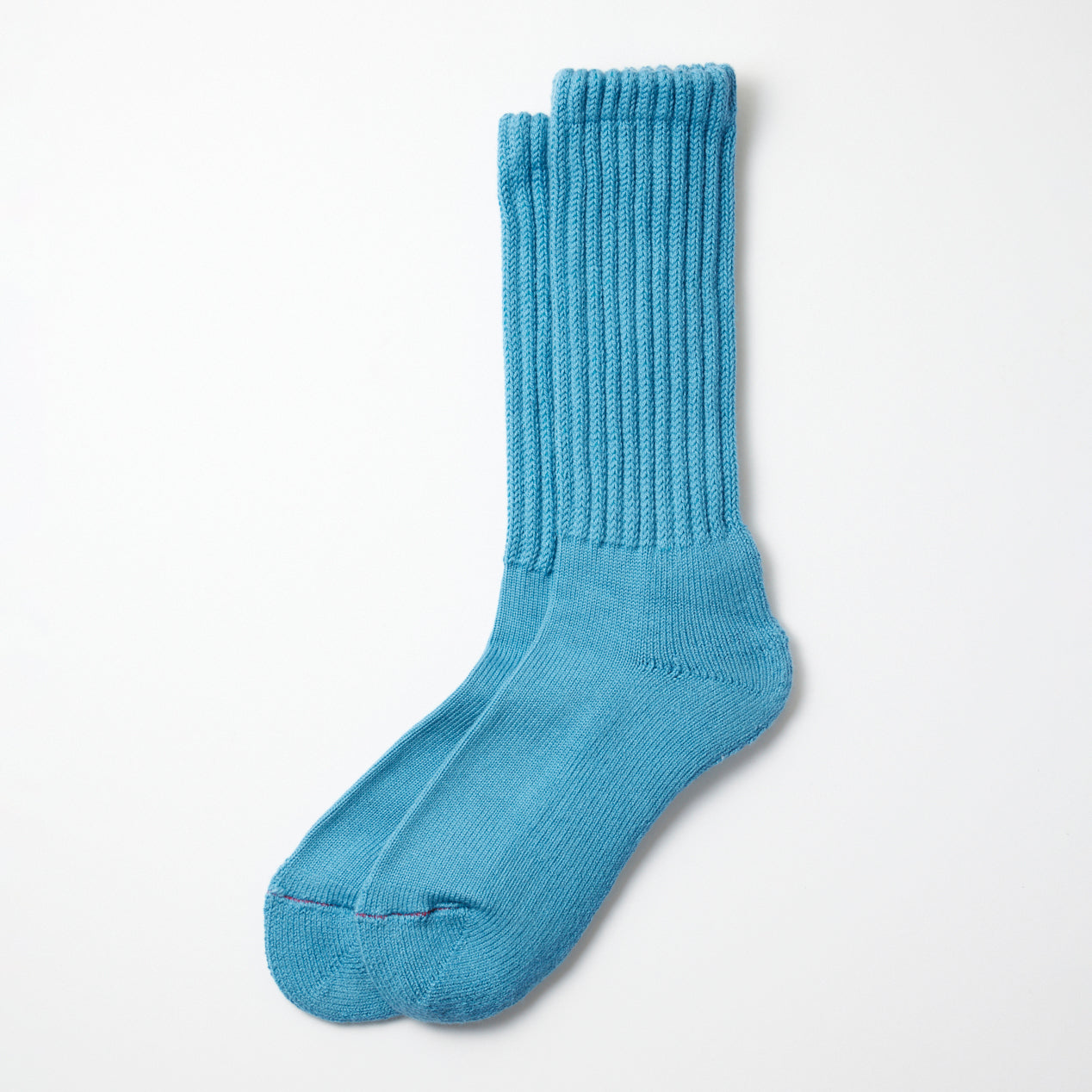 Loose Pile Crew Socks - M. Blue