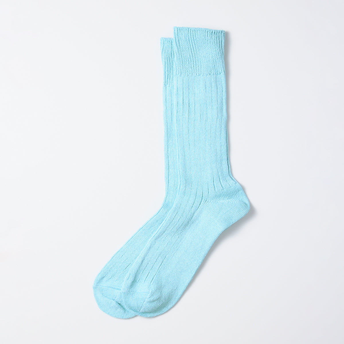 Linen Cotton Sock - Sky Blue