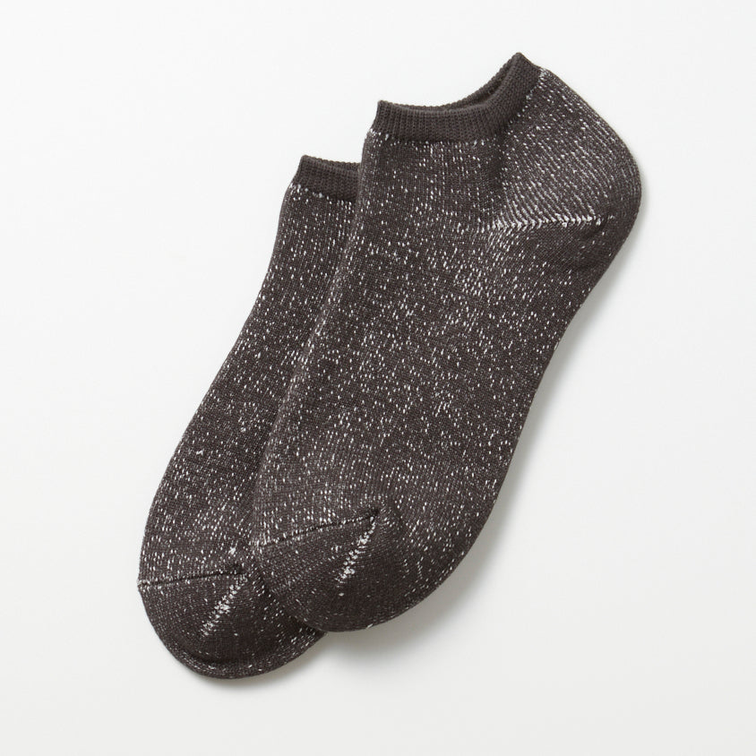 Washi Pile Short Socks - Charcoal