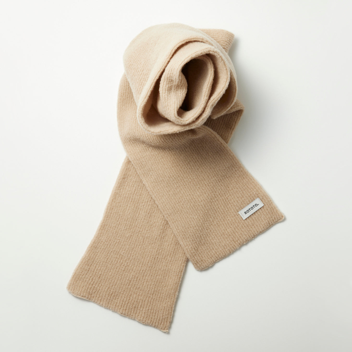 Sockstole Wool Blend Scarf - Beige