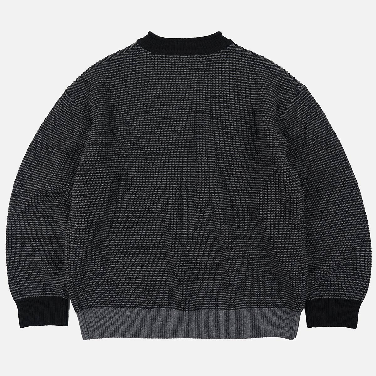 Rollneck Ringer Knit - Black