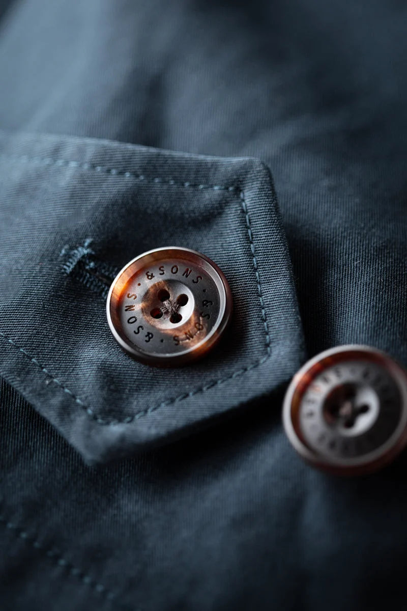 &Sons Woodward Raincoat - Navy