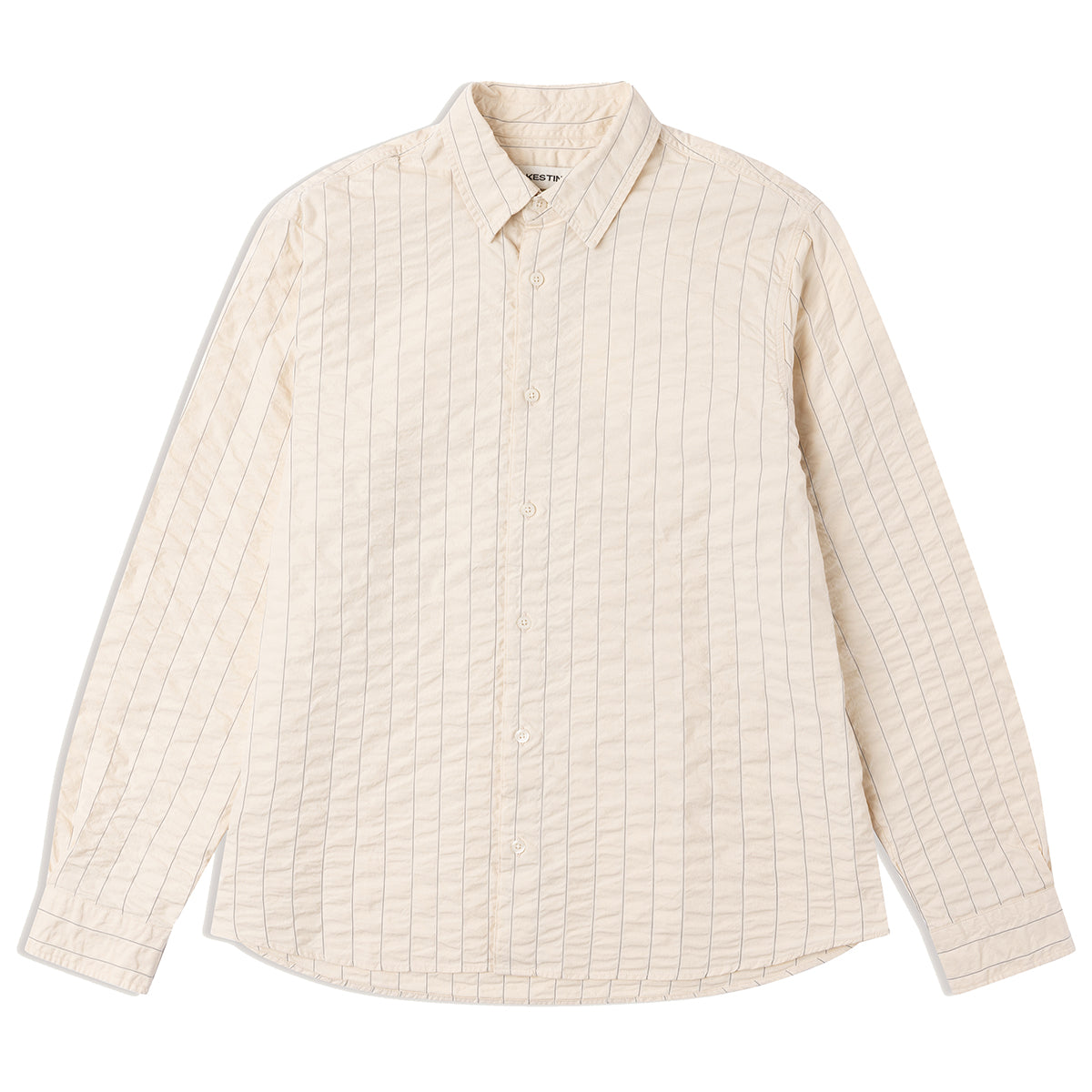 Dirleton Shirt - Ecru Seersucker Stripe