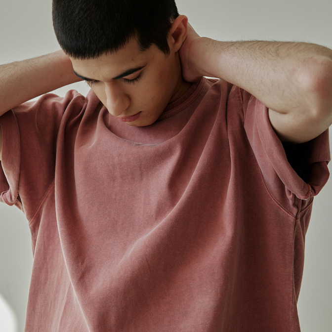 OG Pigment-Dyed Half Tee - Pink